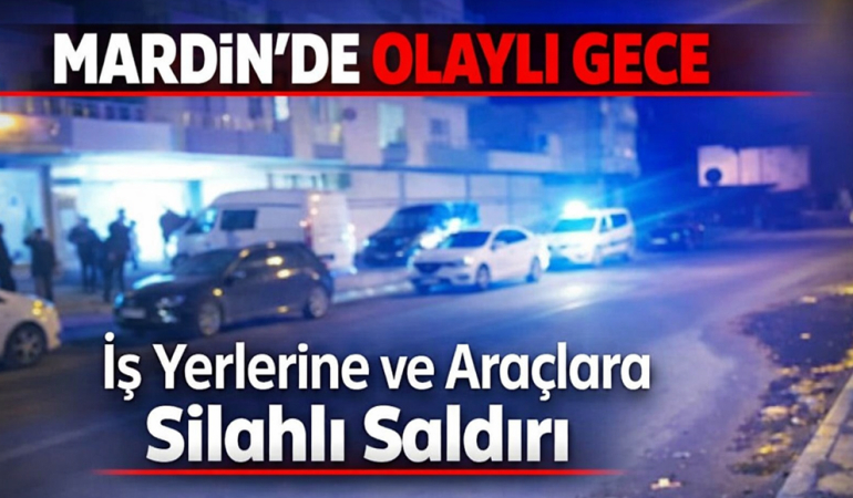 Mardin’de İş Yerlerine ve Araçlara Silahlı Saldırı