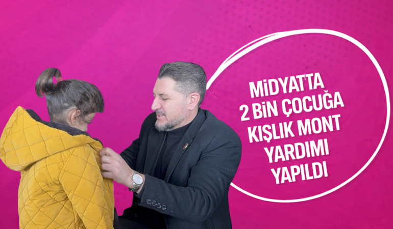 Midyat’ta 2 Bin Çocuğa Kışlık Mont Yardımı Yapıldı