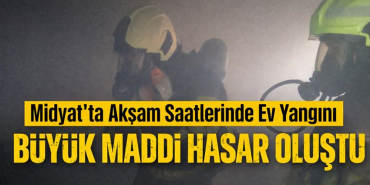 midyatta ev yangını