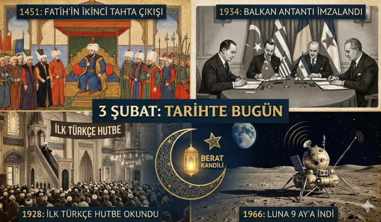 3 Şubat Tarihte Bugün Neler Oldu