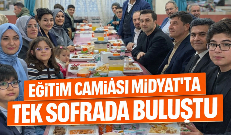 Eğitim Camiası Midyat’ta Tek Sofrada Buluştu