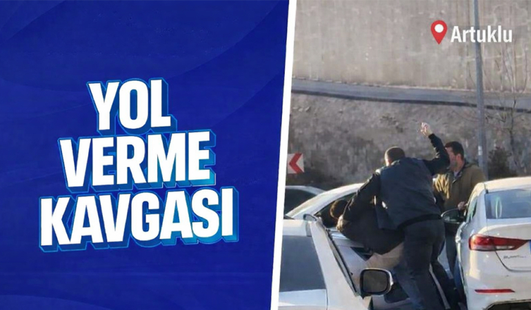 Mardin’de Trafikte “Yol Verme” Kavgası Kamerada
