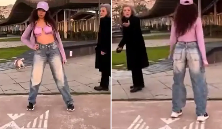İzmir’de Sosyal Medya Dansına Kıyafet Tepkisi: O Anlar Kamerada