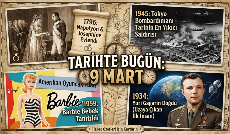 9 Mart Tarihte Bugün Neler Oldu