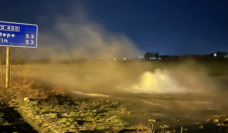 Mardin’de Beyazsu Hattı Patladı: İki İlçede Su Kesintisi
