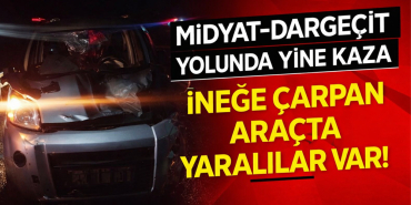 dargeçit midyat yolunda kaza