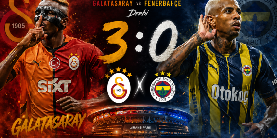 Galatasaray derbide fark yaptı: 3-0