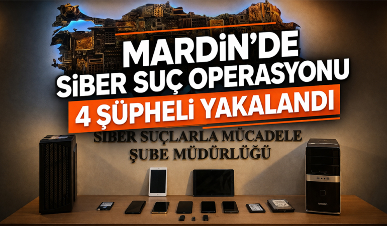 Mardin’de Kişisel Veri Operasyonu 4 Şüpheli Yakalandı