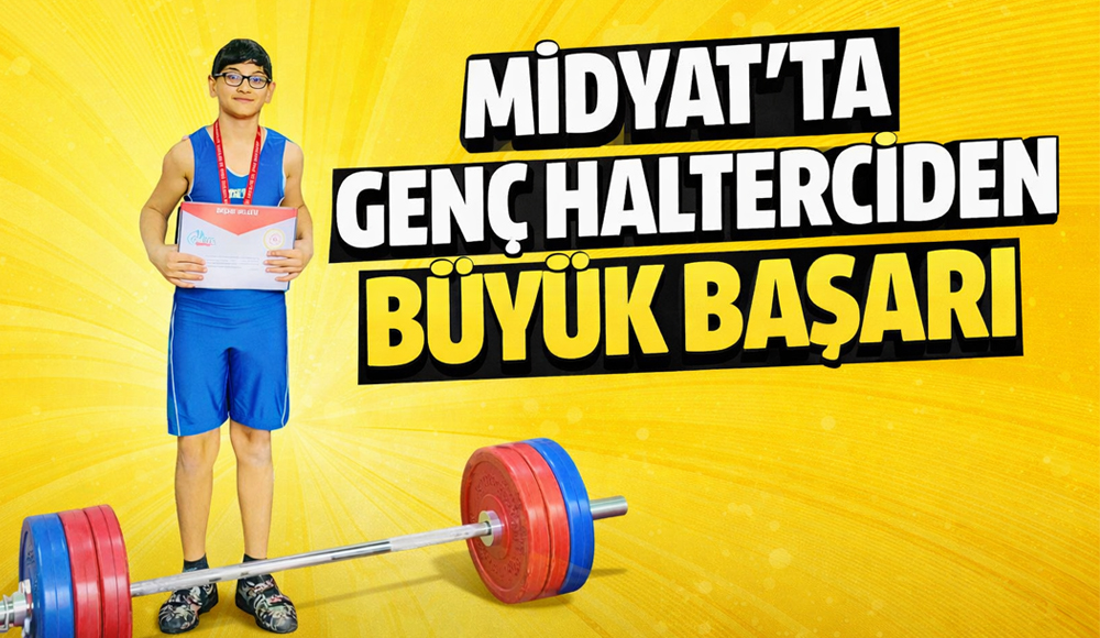 Midyat’ta Genç Halterciden Büyük Başarı