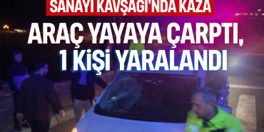sanayi kavşağında kaza
