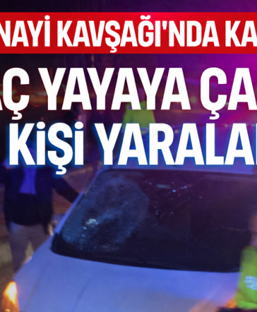 sanayi kavşağında kaza
