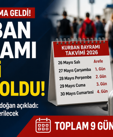 kurban bayramı 9 gün oldu