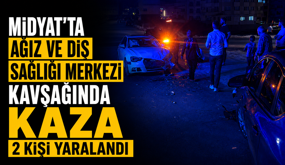 Midyat’ta Ağız ve Diş Sağlığı Merkezi Kavşağında Kaza: 2 Kişi Yaralandı