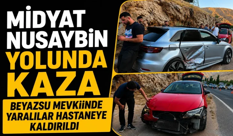Midyat-Nusaybin Yolu Beyazsu Mevkiinde Kaza