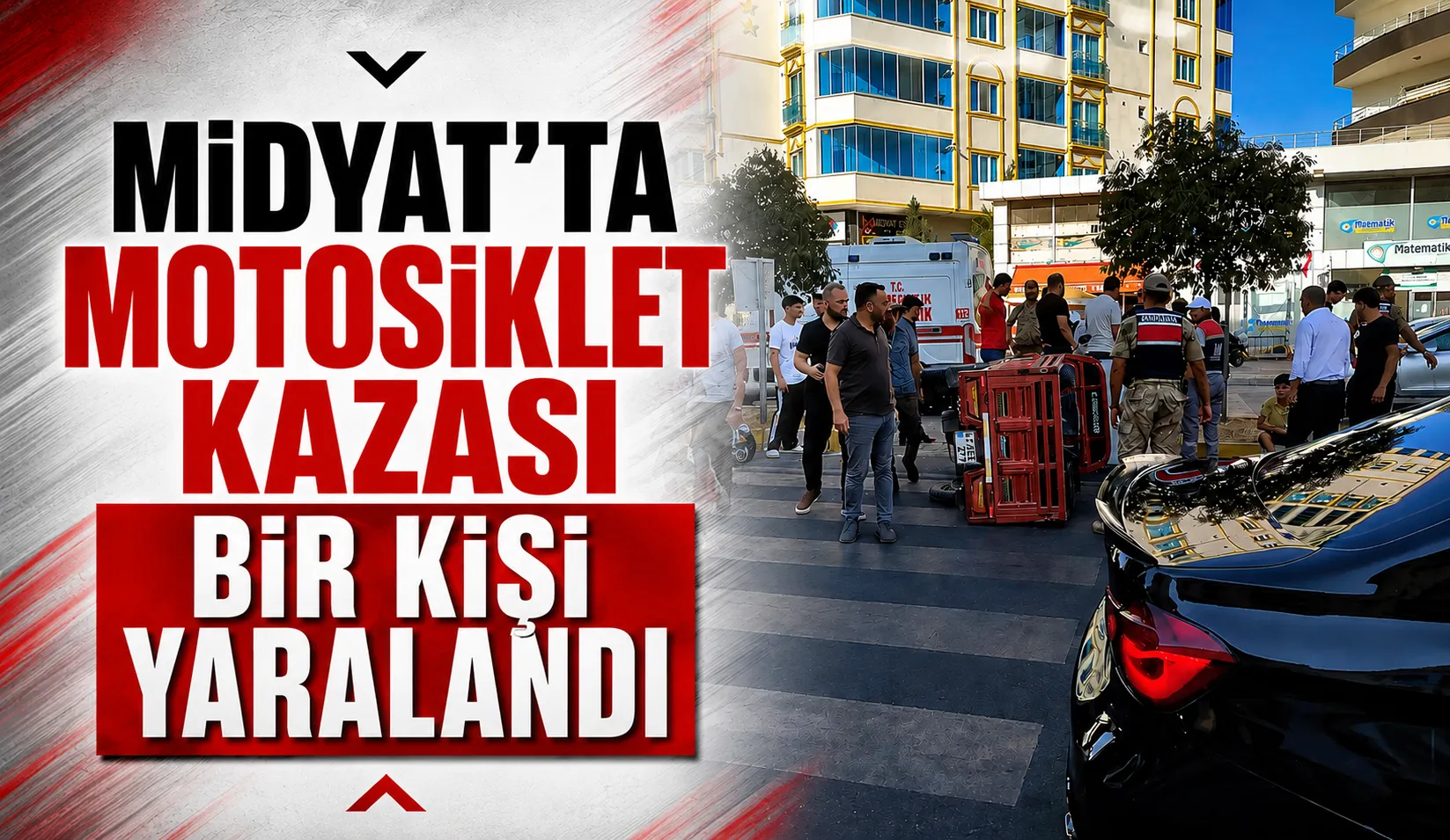 Midyat’ta Motosiklet Kazası Bir Kişi Yaralandı