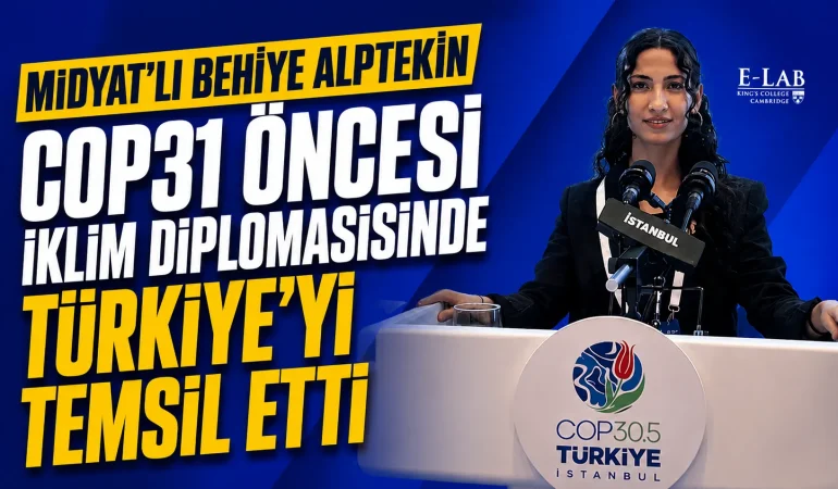 Midyatlı Behiye Alptekin, COP31 Öncesi İklim Diplomasisinde Türkiye’yi Temsil Etti