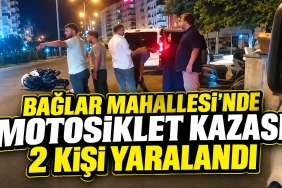 bağlarda motor kazası