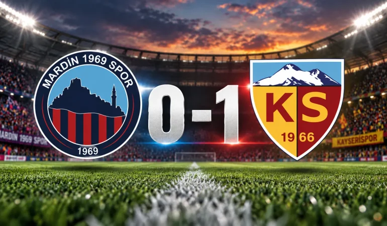 Mardin 1969 Spor sahasında Kayserispor’a 1-0 yenildi