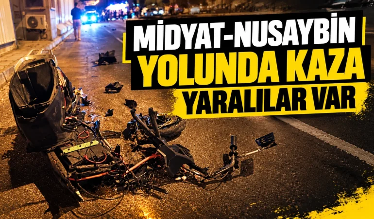Midyat-Nusaybin Yolunda Kaza: Yaralılar Var