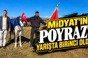 Midyatın poyrazı yarışta birinci (1)