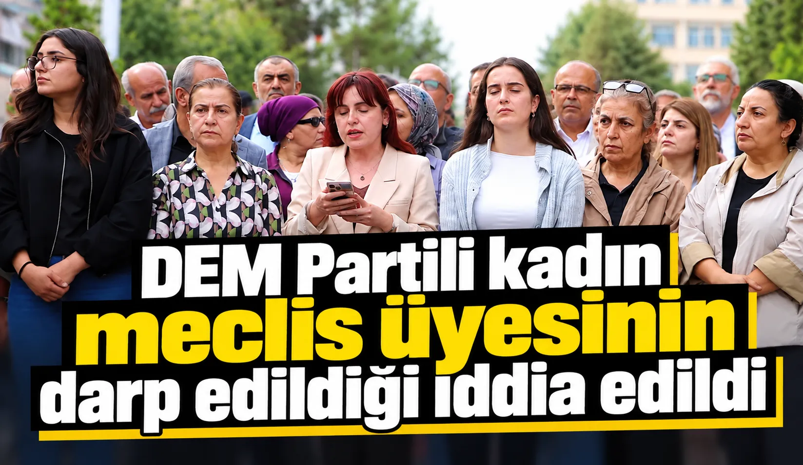 DEM Partili kadın meclis üyesinin darp edildiği iddia edildi