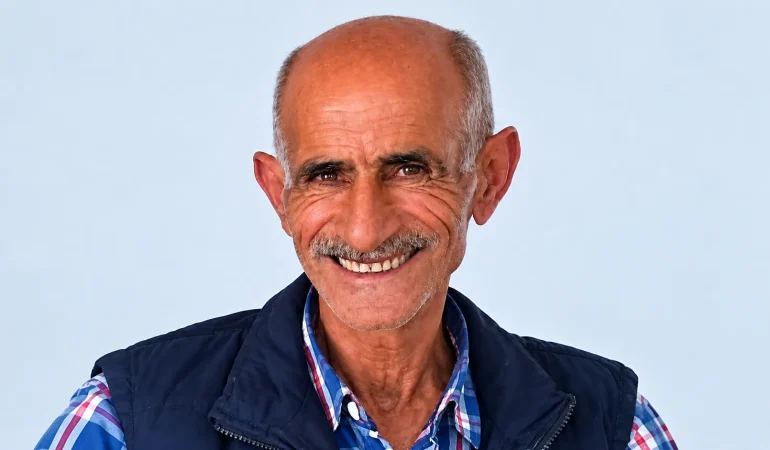 Sıcak Gülümsemeli Yaşlı Adam Portresi